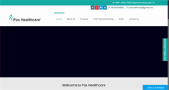 Desktop Screenshot of paxhealthcare.com