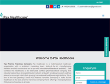 Tablet Screenshot of paxhealthcare.com